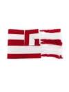 Gcds Kids' Striped Scarf In Red