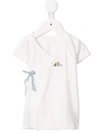 Familiar Babies' Wrap T-shirt In White