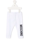 Moschino Babies' Logo Leggings In White