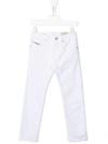 Diesel Kids Slim-fit Jeans In White