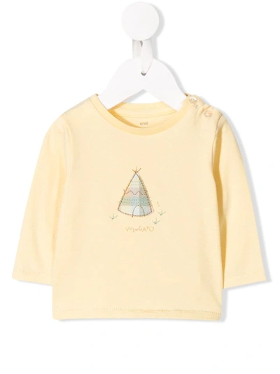 Knot Babies' Powhatan Long Sleeved Top In Yellow