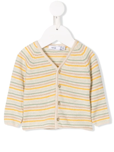 Knot Babies' Benjamin Cardigan In Neutrals