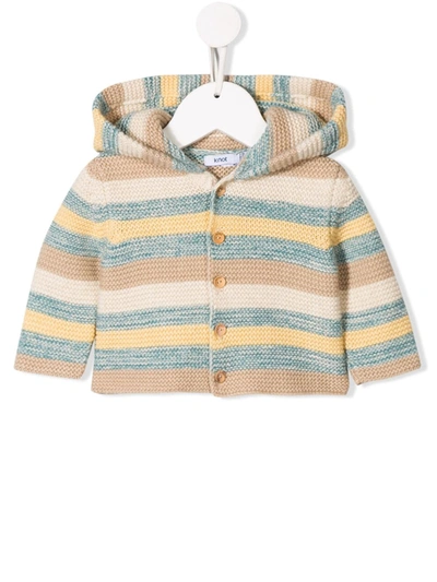 Knot Babies' Cooper Knitted Cardigan In Brown
