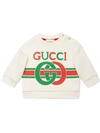 Gucci Baby Sweatshirt With Interlocking G Print In White