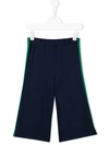 Gucci Kids' Elasticated Waist Trousers In Blue