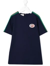 Gucci Kids' Chest Logo T-shirt In Blue