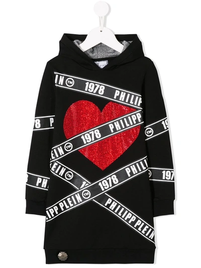 Philipp Plein Junior Kids' Graphic Sweatshirt In Black