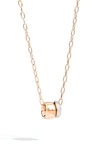 Pomellato Iconica Diamond Pendant Necklace In Rose Gold/ Diamond