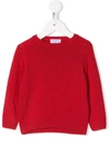 Siola Babies' Round Neck Sweater In Red