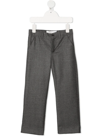 Bonpoint Kids' Straight-leg Virgin Wool Trousers In Grey