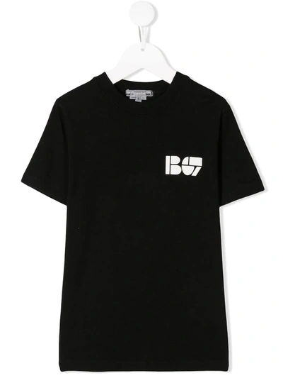 Bonpoint Kids' Logo Print T-shirt In Black