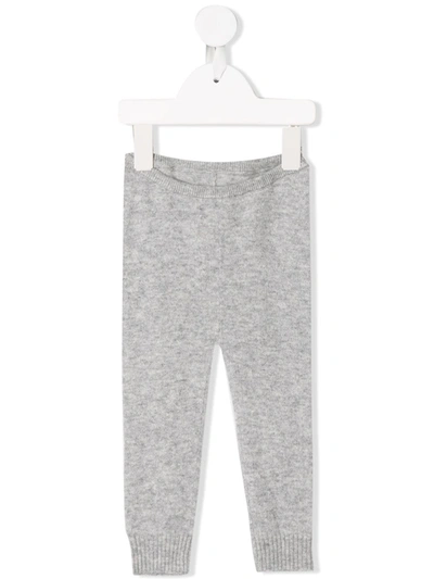 Bonpoint Babies' Knitted Leggings In Grey