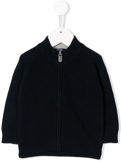 Il Gufo Babies' Zipped-up Jacket In Blue