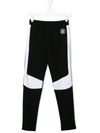 Balmain Kids' Contrast Panelled Sweatpants In Black
