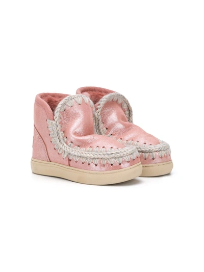 Mou Kids' Eskimo Trainers In Pink