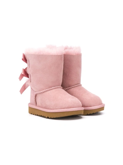 Ugg Kids' Pure Bailey Bow Ii Boots In Rose