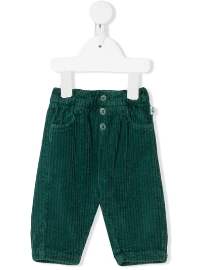 Il Gufo Babies' Chunky Corduroy Trousers In Green