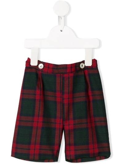 Siola Babies' Check Print Shorts In Red