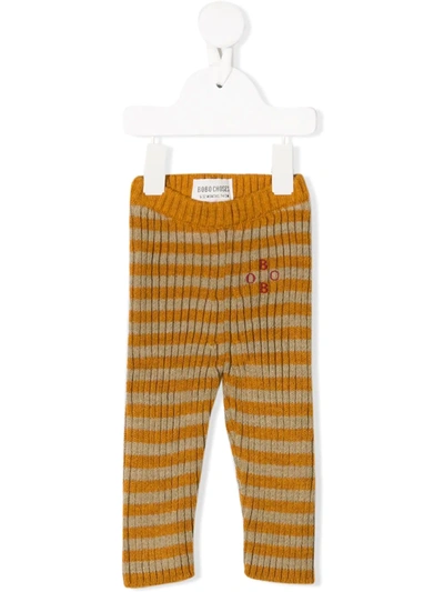 Bobo Choses Babies' Embroidered Logo Trousers In Neutrals