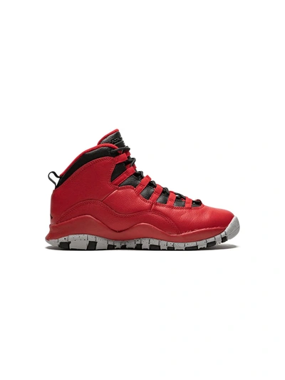 Jordan Kids' Air  10 Retro 30th Sneakers In Red