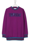 Alberta Ferretti Kids' Sequin Thursday Jumper In Purple