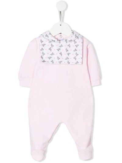Siola Elephant Print Babygrow In Pink