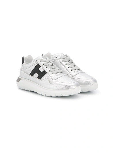 Hogan Kids' Interactive Trainers In Silver