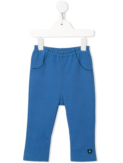 Familiar Babies' Embroidered Stretch-fit Leggings In Blue