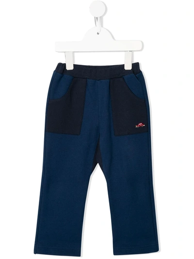 Familiar Kids' Panelled Sweatpants In Blue