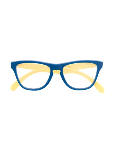 Oakley Kids' Frogskins Xs Square-frame Sunglasses In Blue