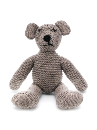 N•peal Teddy Baby Gift In Brown