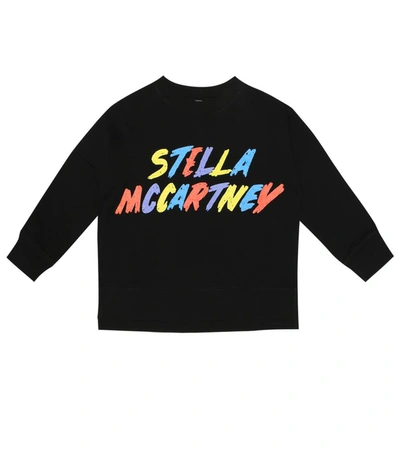 Stella Mccartney Teen Logo-print Sweatshirt In Black