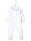 Tartine Et Chocolat Babies' Striped Trim Pyjamas In White