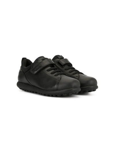 Camper Kids' Touch-strap Shoes In Black