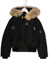 Parajumpers Kids' Right Hand Parka Jacket In Black