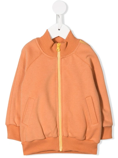 Eshvi Babies' Zip Detail Track Jacket In Orange