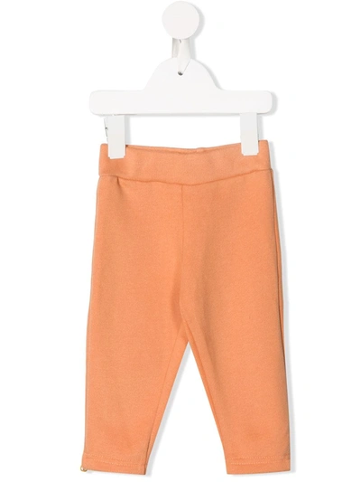 Eshvi Babies' Zipped Side Trousers In Orange
