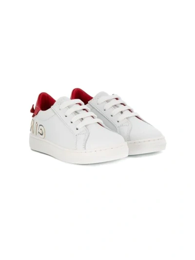 Givenchy Kids' Urban Street Logo Sneakers In White