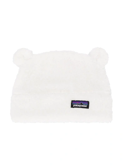 Patagonia Babies' Bear Faux Fur Hat In White