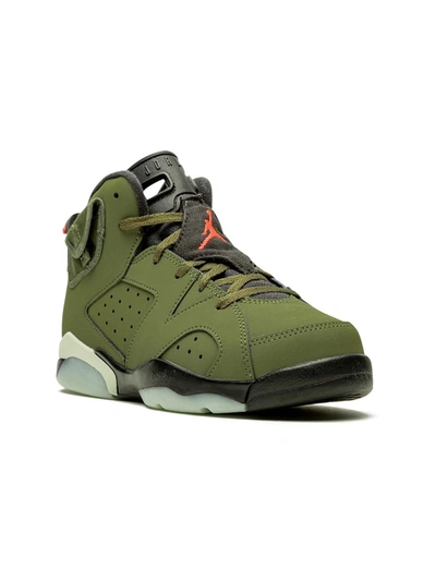 Jordan Kids' Air  6 Ps Cactus Jack In Green