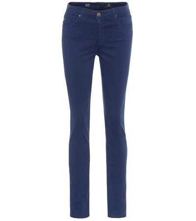 Ag Prima Sateen Mid-rise Skinny Jeans In Insignia