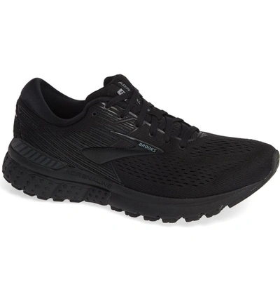 Brooks Adrenaline Gts 19 Running Shoe In Black