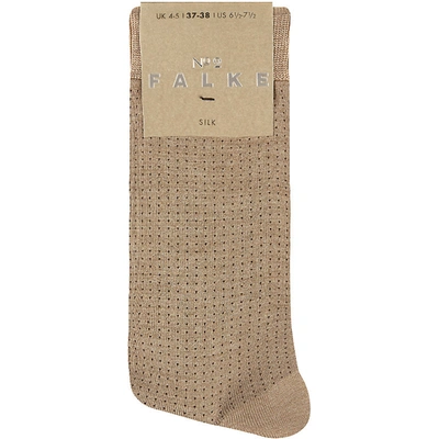 Falke No.2 Pointelle Silk-blend Socks In 4170 Brownie Me