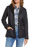 Barbour Cavalry Polarquilt Quilted Utility Jacket In Black