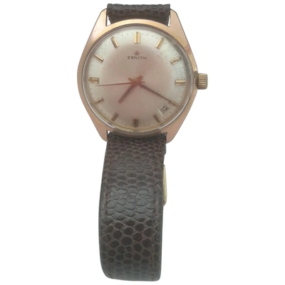 Pre-owned Zenith Gold Gold Plated Watch