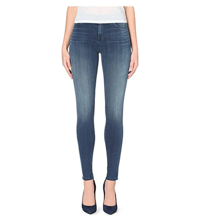 J Brand Maria Super-skinny High-waist Stretch-denim Jeans In Suspense