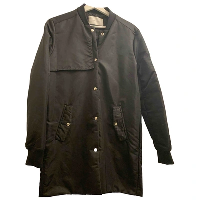 Pre-owned Ash Coat In Black