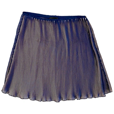 Pre-owned Emporio Armani Mini Skirt In Purple
