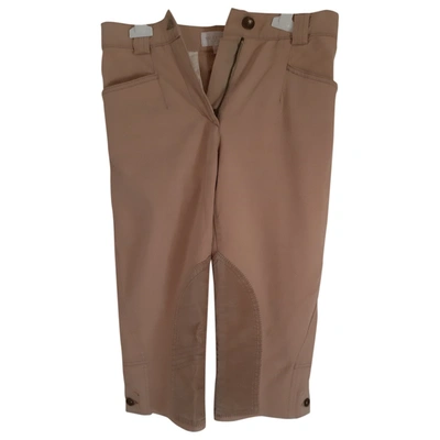 Pre-owned Valentino Short Pants In Beige