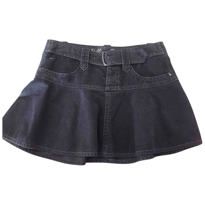 Pre-owned Tommy Hilfiger Mini Skirt In Grey